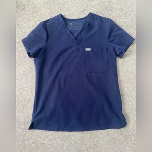 Figs Catarina one pocket Navy scrub top size small